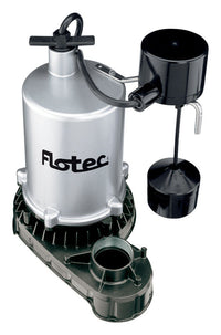 Flotec 1 HP 6660 gph Zinc Vertical Float Switch AC Submersible Sump Pump