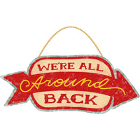 Open Road Brands We're All Around Back Wall Art Metal 1 pk (Pack of 4)