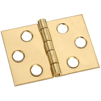 National Hardware 1-1/2 in. W X 2 in. L Brass Desk Hinge 1 pk