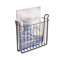 iDesign Classico Bronze Brown Steel Magazine Holder