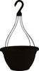 Akro-Mils 15 in.   H X 7.5 in.   W Resin Hanging Basket Black