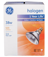 GE  38 watts PAR38  Spotlight  Halogen Bulb  520 lumens White  1 pk