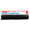 Husky Plastic Sheeting 6 mil T X 10 ft. W X 50 ft. L Polyethylene Black 1