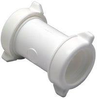 Lavatory/Kitchen Drain Coupling, White Plastic, 2-In.