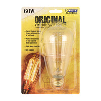 FEIT Electric The Original 60 watts ST19 Vintage Incandescent Bulb E26 (Medium) Soft White 1 pk (Pack of 6)