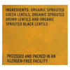 Truroots Organic Trio Lentils - Accents Sprouted - Case of 6 - 8 oz.