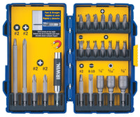 Irwin 3057015 Steel Screwdriver Bit Set 24 Count