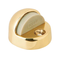 Ives by Schlage 1-3/4 in. W X 2 in. L Brass Bright Brass Door Stop Mounts to floor