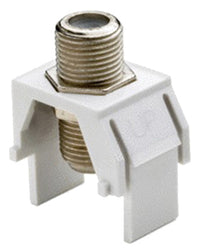 Non-Recessed Nickel F-Connector, White