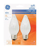 GE 40 W F15 Decorative Incandescent Bulb E26 (Medium) Soft White 2 pk (Pack of 4)