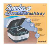 Holmes  Smoke Grabber  White  Plastic  Ashtray