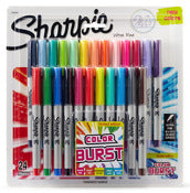 Sharpie 1949558 Limited Edition Color Burst Ultra Fine Point Permanent Marker Assortment 24 Pack