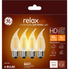 GE Relax CAM E26 (Medium) LED Bulb Soft White 40 Watt Equivalence 4 pk