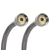 FM 3/4 in. Hose Thread X 3/4 in. D Hose Thread 72 in. Stainless Steel Washing Machine Supply Line