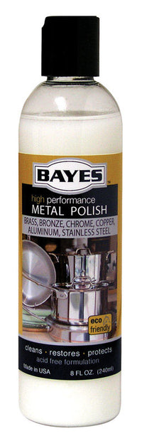 Bayes High Performance Metal Polish Bottle 8 Oz (Pack of 6)