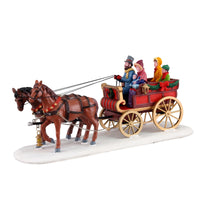 Lemax Multicolored Carriage Cheer Christmas Village 5.35 in.