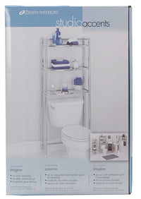 Zenith Products Studio Accents Silver Steel Bathroom Spacesaver