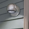 Fulcrum Light It! Motion-Sensing Battery Powered LED Silver Porch Light