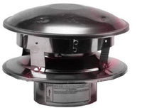 VP Pellet Pipe 3-Inch Vertical Round Top Termination Cap