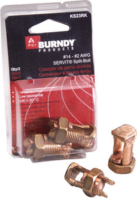 Burndy  Servit  Split Bolt Connector  2 pk