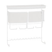 Interdesign 07182 15 White Classico Wall Mount Jewelry & Accessory Organizer