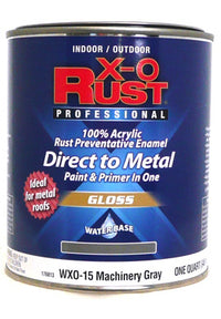 Enamel Paint, Gloss, Gloss Machinery Gray, Interior/Exterior, 1-Qt.