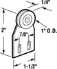 Prime-Line  1 in. Dia. x 1/4 in. L Steel  Roller Assembly  2 pk