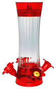 More Birds 43 8.9 13 Oz Red 4 Port Topaz Hummingbird Feeder