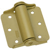 National Hardware BakEnamel 3 in. L Brass-Plated Spring Hinge (Pack of 2)