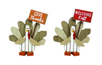 Celebrations  Tabletop Turkey  Fall Decoration  5.91 in. H x 1.3 in. W 1 pk (Pack of 24)