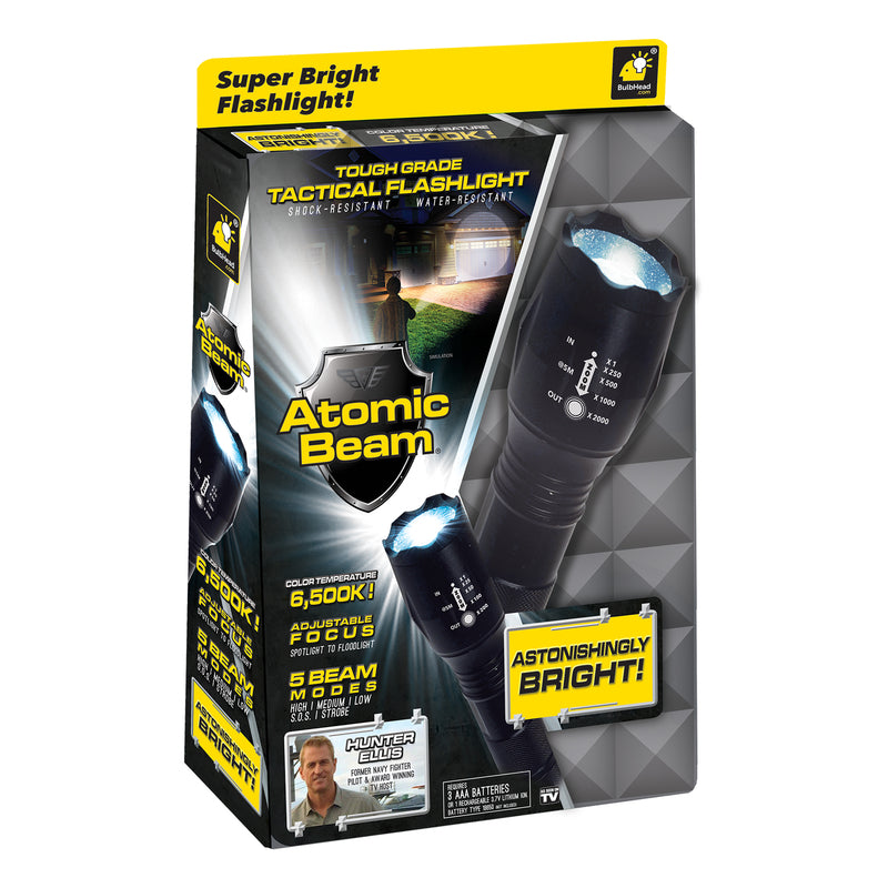 Atomic Beam LED Flashlight by BulbHead, 5 Beam Modes