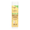 Babo Botanicals - Clear Zinc Sport Stick - Unscented SPF 30 - .6 oz - Case of 12