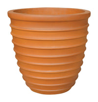 Southern Patio  15.75 in. H x 15.4 in. W Ceramic  Beehive  Planter  Terracotta