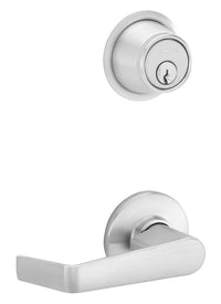 Schlage S210PDSAT626 Satin Chrome Lever Lock Set