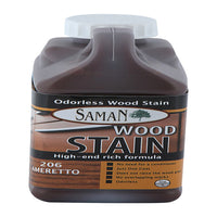 Saman Semi-Transparent Amaretto Water-Based Wood Stain 32 oz (Pack of 12).