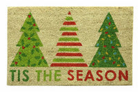 Koko Printed Door Mat, Christmas Trees, 18 x 24-In.