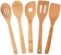 Totally Bamboo 20-2069 12 Bamboo Utensil Assortment 5 Piece Set