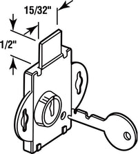 Prime Line S4086 1/2 Bolt Brass Plated Mail Box Lock