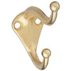 National Hardware Brass Die Cast Coat/Hat Hook 35 lb. cap. 1 pk