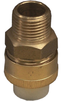 Genova Products 53374Z 1/2" Low Lead CPVC Slip x 1/2" Brass MIP Transition Union