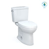 TOTO® Drake® Two-Piece Elongated 1.28 GPF Universal Height TORNADO FLUSH ® Toilet with 10 Inch Rough-In, CEFIONTECT®,  and SoftClose® Seat, WASHLET®+ Ready, Cotton White - MS776124CEFG.10#01