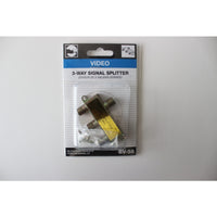 Black Point Products 3 Way Coax Splitter 75 ohm 900 MHz 1 pk