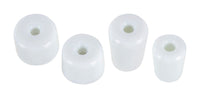 National Hardware Rubber White Door Stop Tip Kit Set Mounts to door and wall