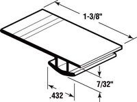 Prime-Line  Matte  Black  Vinyl  Bug Seal Replacement  1 pk