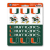 University of Miami 12 Count Mini Decal Sticker Pack