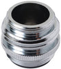 BrassCraft Dual Thread 15/16 in.-27M, 075 GHT x 55/64 in.-27F Chrome Plated Aerator Adapter