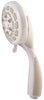 PlumbCraft White Metal 7 settings Handheld Showerhead 0 gpm