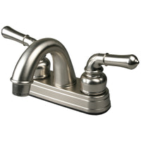 Ultra Faucets Non-Metallic Brushed Nickel Centerset Bathroom Sink Faucet 4 in.