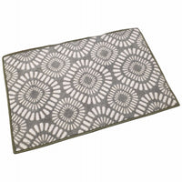 Nylon Rug, Skid Resistant, Rhombus Green, 24 x 36-In.