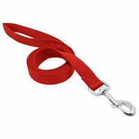 Pet Expert Nylon Dog Leash, Red, 3/4-In. x 6-Ft. (Pack of 3)